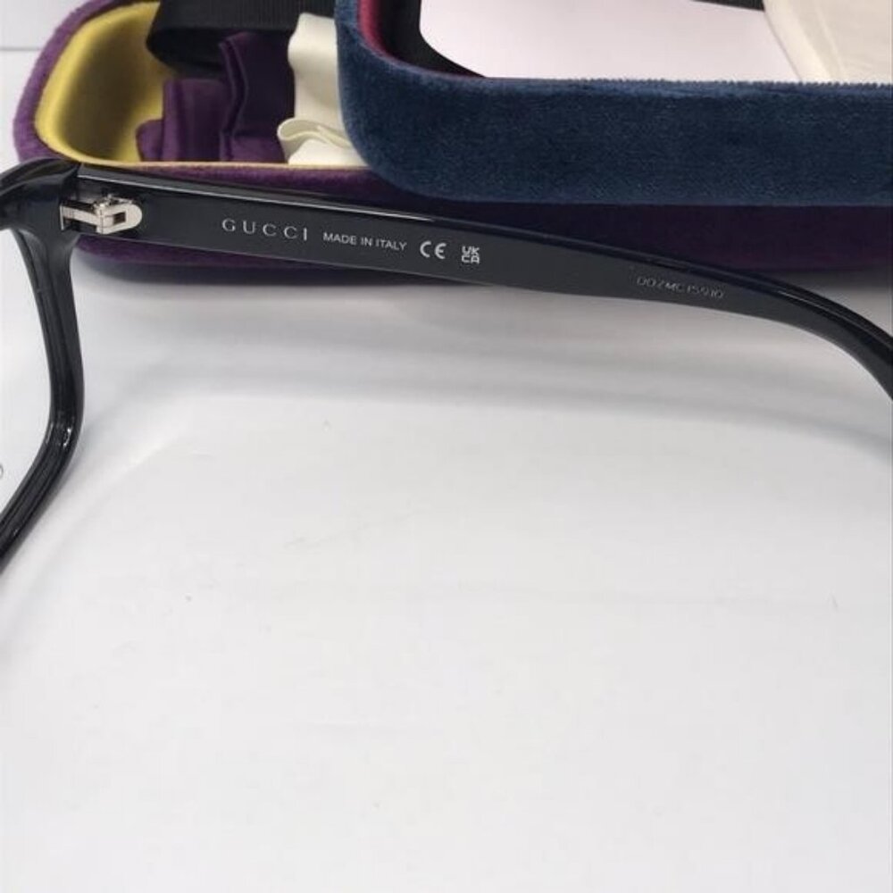 💯 Original GUCCI GG1117O FLAT TOP FRAMES IN BLACK - Picture 12 of 12